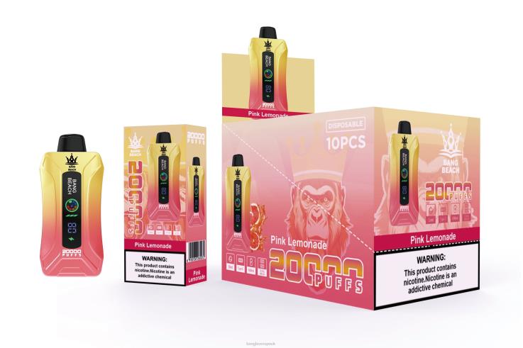 Bang Box Vape 2P2PT4 Pink Lemonade - Bang Beach 20000 Puffs Smart Screen Vape