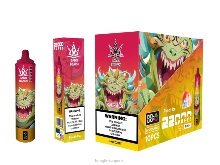 Bang Box Vape 2P2PT16 Peach Ice - Bang Beach 22000 Puffs Smart Screen