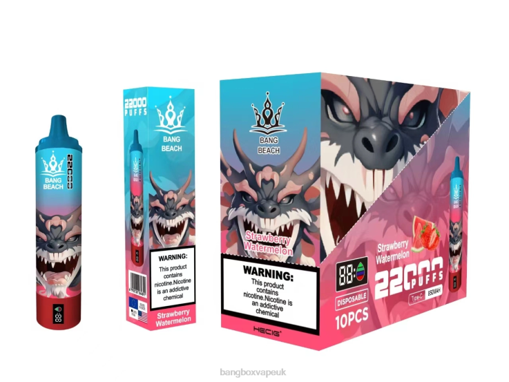 Bang Box Vape Price 2P2PT23 Strawberry Watermelon - Bang Beach 22000 Puffs Smart Screen