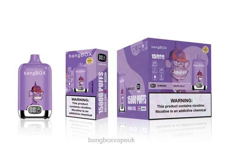 Bang Box Vape UK 2P2PT49 Grape Jelly - Bang Box 15000 Puffs
