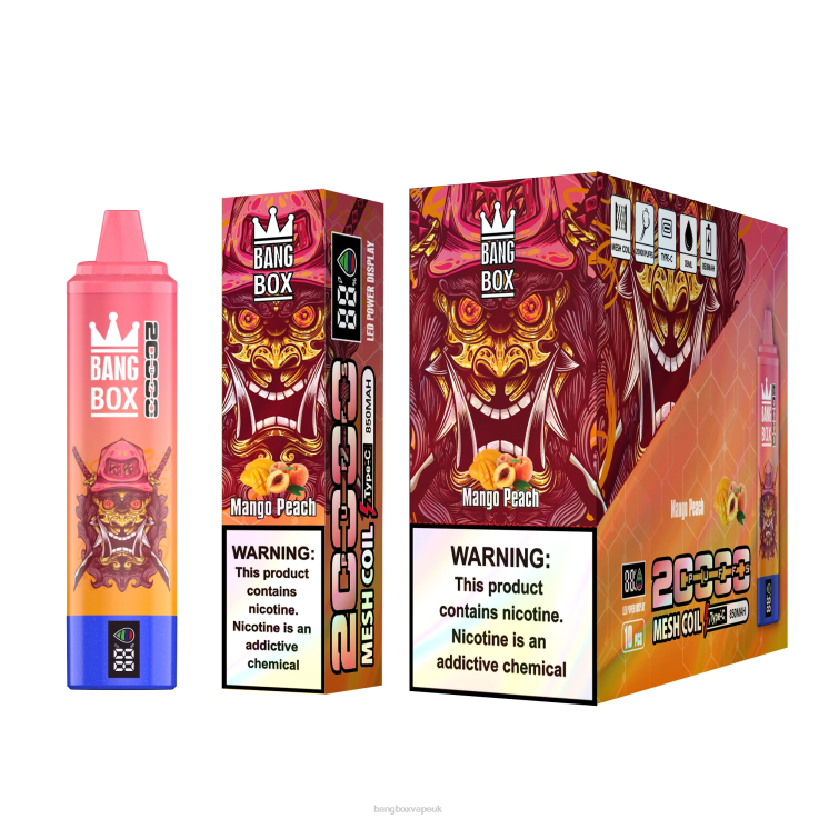 Bang Box Vape 2P2PT58 Mango Peach - Bang Box 20000 Puffs Smart Screen