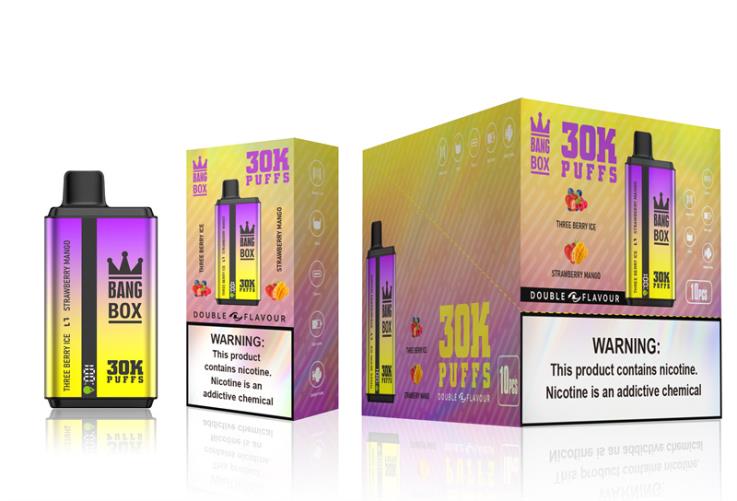 Bang Box Vape UK 2P2PT67 Three Berry Ice & Strawberry Mango - Bang Box 30000 Puffs Dual Flavors