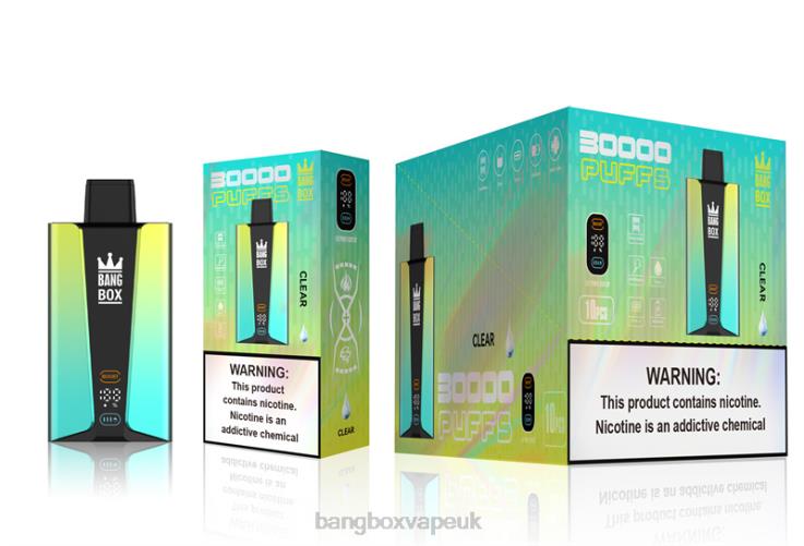 Bang Box Vape 2P2PT76 Clear - Bang Box 30000 Puffs Smart Screen
