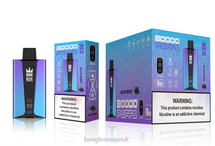 Bang Box Vape Price 2P2PT77 Black Burst - Bang Box 30000 Puffs Smart Screen