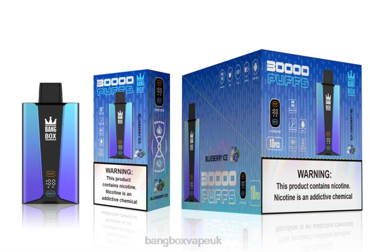 Bang Box Vape UK 2P2PT79 Blueberry Ice - Bang Box 30000 Puffs Smart Screen