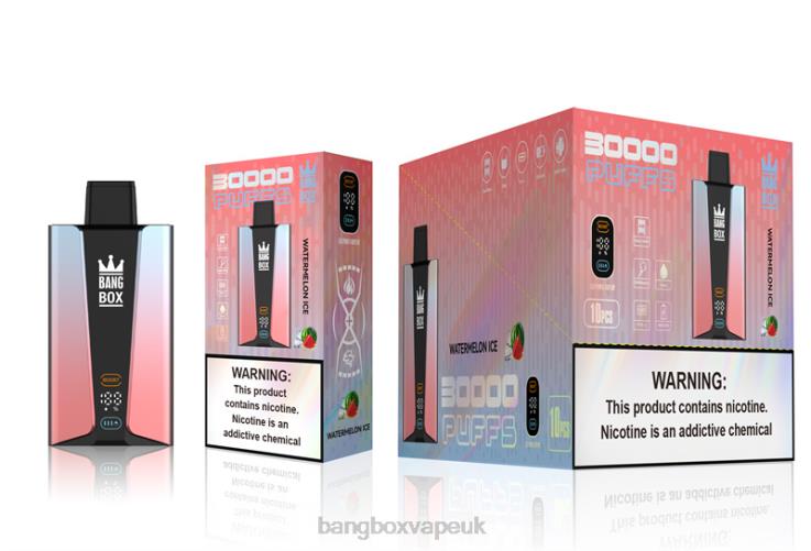 Bang Vape UK 2P2PT86 Watermelon Ice - Bang Box 30000 Puffs Smart Screen