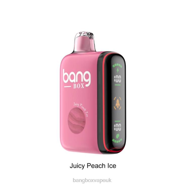 Bang Box Vape Price 2P2PT29 Juicy Peach Ice - Bang Box 9000-18000 Puffs Intelligent Power Display