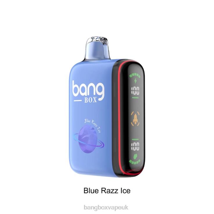 Bang Vape UK 2P2PT26 Blue Razz Ice - Bang Box 9000-18000 Puffs Intelligent Power Display