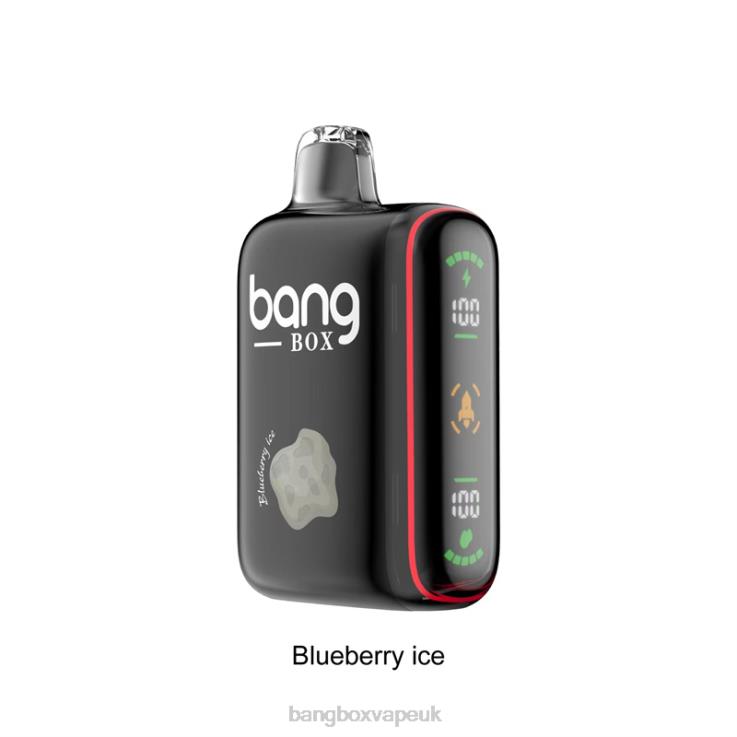 Bang Vape UK 2P2PT32 Blueberry Ice - Bang Box 9000-18000 Puffs Intelligent Power Display