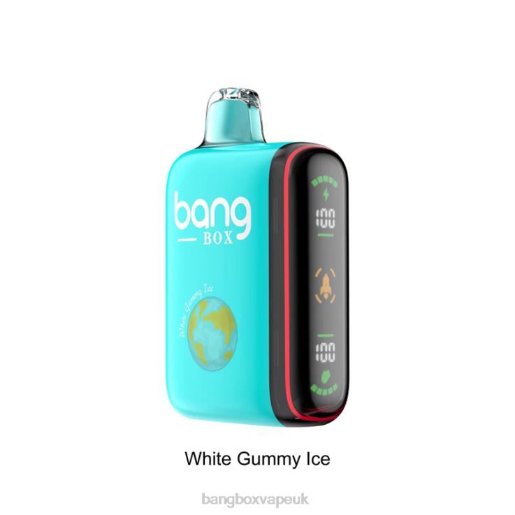Vape Bang Box 2P2PT30 White Gummy Ice - Bang Box 9000-18000 Puffs Intelligent Power Display