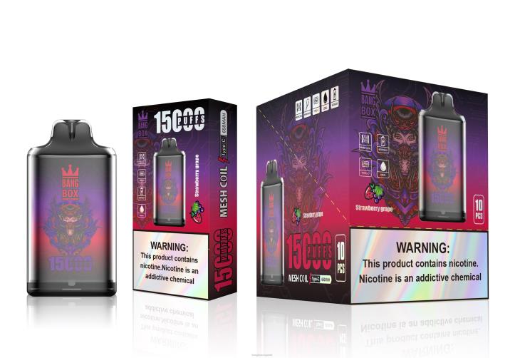 Bang Beach Vape 2P2PT111 Strawberry Grape - Bang Box S1-15000 Puffs