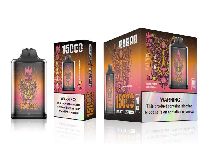 Bang Box Vape Price 2P2PT107 Mango Peach Watermelon - Bang Box S1-15000 Puffs