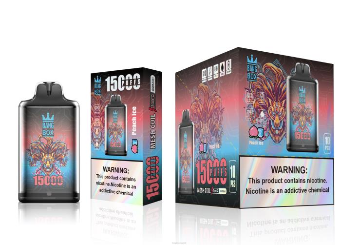 Vape Bang Box 2P2PT102 Peach Ice - Bang Box S1-15000 Puffs